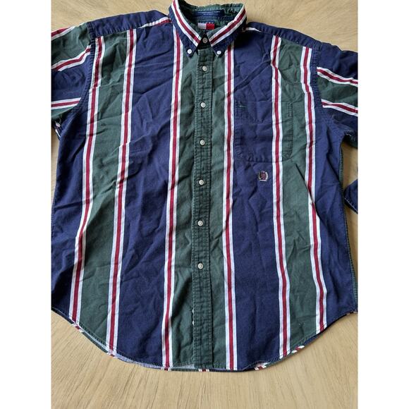 Vintage Tommy Hilfiger Embroidered Crest Shirt Men’s XL Long Sleeve Button Down - Picture 11 of 13